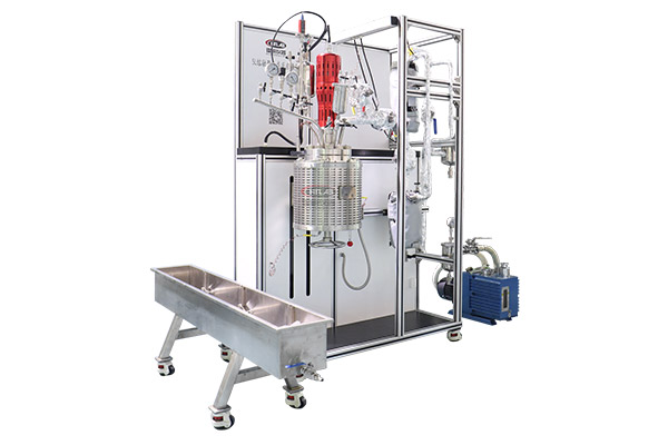 5L熔融聚合反應釜合成裝置左視照片